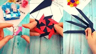 | DIY | How to make paper pillow, Ninja shuriken and wolverine claws  - EASY Origami TUTORİAL