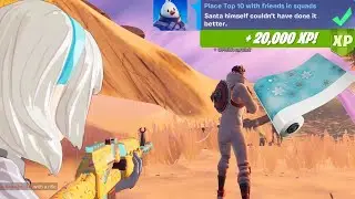 *HOW TO* Place Top 10 with friends in squads (3) | Fortnite Operation Snowdown Quests