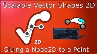 Gluing a Node2D to a point in your shape using Scalable Vector Shapes 2D for Godot