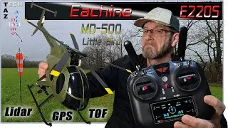 Eachine E220S MD500 Little BIRD H&eacute;licopt&egrave;re GPS / LIDAR au 1/16 - Test D&eacute;mo Avis -