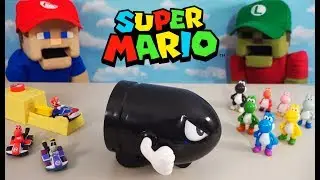 BOWLING FOR YOSHI'S??! Super Mario Kart Bullet Bill Hot Wheels Playset