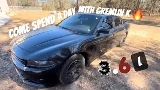 CUTTING UP IN THE MOST HATED V6 CHARGER AKA GREMLIN K😤(SHOULD I GET A SUPERCHARGE?)