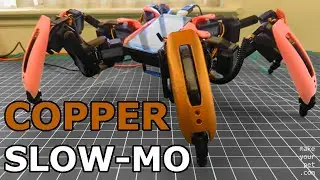 Hexapod Robot with COPPER Shield gains a lot of Performance!