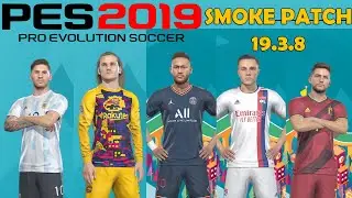 Tutorial PES 2019 smoke patch 19.3.8 update kits season 21/22