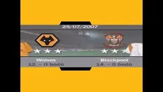 FIFA 08 Kari&eacute;ra tren&eacute;ra. Wolvves vs Blackpool. Tret&iacute; z&aacute;pas.