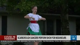 Scarborough dancers perform for their neighbours
