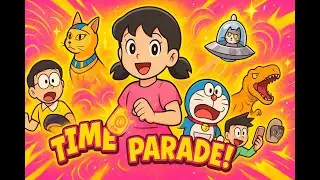Doraemon &Dormi  Time Traveling Cat Parade Story.Funny Kids Cartoon in Urdu Hindi Chota Packet fun