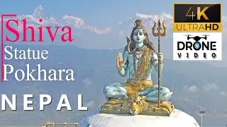 Statue of Lord Shiva, Pumdikot, Pokhara | 4k Ultra HD Drone video| Nepal