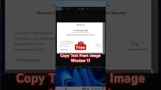 How to copy text from image in Windows!
