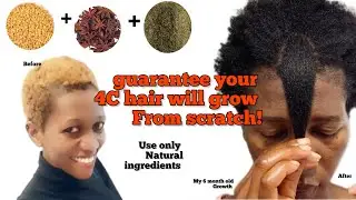 ROSEMARY, FENUGREEK SEEDS + STAR ANISE HAIR GROWTH SPRAY | MY 4C HAIR STARTED TO GROW FROM SCRATCH.
