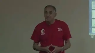 Khosrow Ebrahim and Simon Loftus Court defensive - FIVB Coaches Course Level 1 (3. dan)
