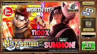 NxB NV: 1100x Shinobite 5 Step! Itachi Anbu X Shisui Uchiha New Banner Summon!