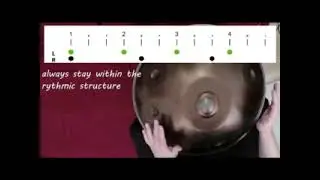 Handpan Tutorial 4 against 3 on C# RagaDesh
