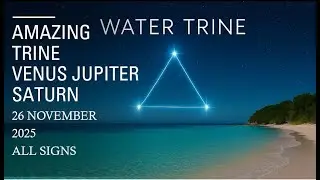 Amazing Venus Jupiter Saturn Trine on 26 Nov ALL SIGNS