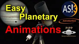 How to make a planetary animation - A Double Moon shadow transit on Jupiter