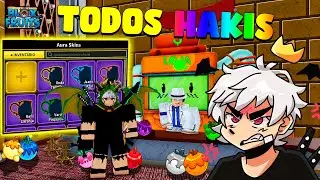 LEVEI 1 DIA PRA PEGAR TODOS OS HAKI COLORIDO E PEGUEI AS NOVAS FRUTINHAS NO BLOX FRUITS!!😰❄️