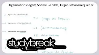Organisationsbegriff, Soziale Gebilde, Organisationsmitglieder | Organisation