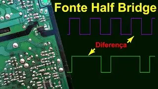 Fonte Chaveada Half Bridge Malha de Feedback  Como Funciona o Controle e Diferen&ccedil;a da Fonte Flyback