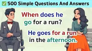 500 Simple Questions And Answers | WH Questions |English Speaking Practice |Speak English Fluently ✅