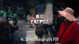 Taipei, Taiwan Street Photography 4k POV