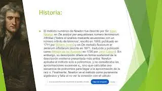 ANALISIS NUMERICO // Cristian Rodriguez 54405 /M&eacute;todo de Newton
