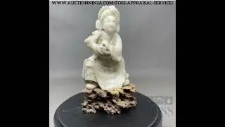 Chinese Late Qing Dynasty White Soapstone Figure