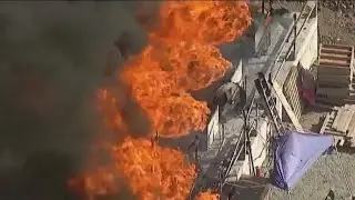 Fire at Santee wastewater site
