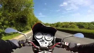 Buell X1 Lightning startup and test ride