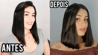 CORTANDO O CABELO EM CASA  | Tirando a ponta do Chanel 💇🏻‍♀️