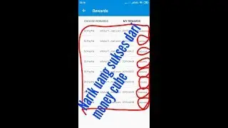Cara narik uang dari Money Cube -Sukses