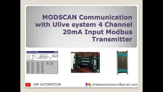 |MODSCAN| |Communication| with |ULIVE| |system |4-20mA| 4 Channel 20mA Input |Modbus| |Transmitter|