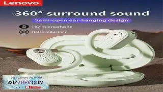 Lenovo EA390 Open Ear True Wireless Bluetooth Headset Ear Hook Style Non In Ear Music