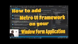 Pinoy Programmer   C# Tutorial   How to use WinForms Modern UI Metro Framework