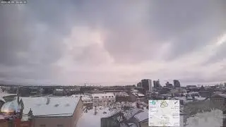 Beautiful clouds at sunrise with cold weather approaching Tallinn - Time-lapse - 2026-01-09
