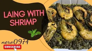 LAING WITH SHRIMP #satisfying #yummy #lutongbahay #laing #shrimp #food