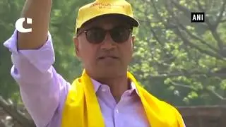 TDP MPs Protest Inside Parliament Premises