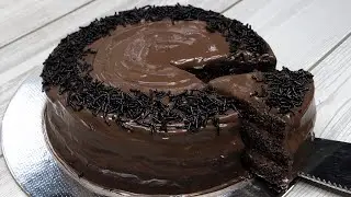 Eggless Chocolate Cake Recipe Without Oven | Super Moist Chocolate Cake