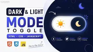 Dark & Light Mode Toggle Using HTML, CSS & JavaScript | Smooth Theme Switch