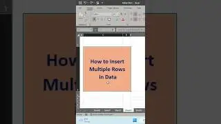 How to insert multiple Rows in Data #shorts