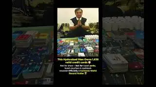 The Guinness World Record holder for the largest collection of valid credit cards...😮😎