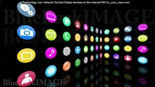 Technology Icon Network Symbol Digital devices on the Internet S0 Y S com kaku merged