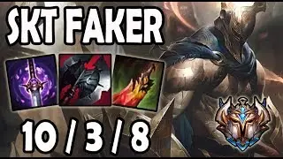 Faker PANTHEON vs SYNDRA [ MID ] Challenger Korea