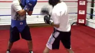 Sparring at Extreme Boxing School