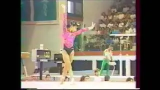 Eleonore COUFFE (FRA) floor - 1993 Mediterranean Games EF