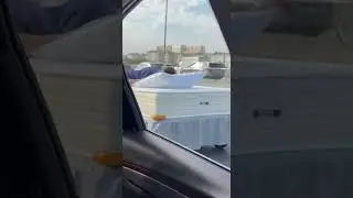 Unbelievable! Man Drives Bed on Highway! 🚗😴 #DrivingFail #CrazyRide #OnlyInAzerbaijan