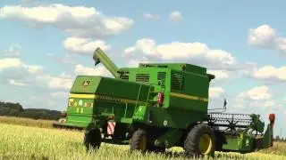 John Deere 1170 beim Raps dreschen![HD]