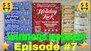 Episode 7 - FLORIDA LOTTERY SCRATCH OFF - $1 Holiday Luck - $2 Holiday Luck - $5 Holiday Luck - WIN?