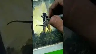 RRR : Ramcharan Climax Scene Painting 🔥