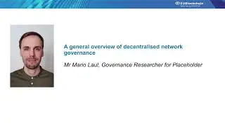 Decentralised Networks' Governance workshop recording
