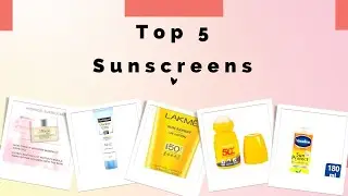 Top 5sunscreen, Must haves, Budget Sunscreen, Summer must  havev#sanjnaseth